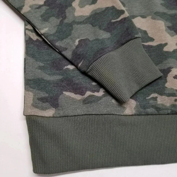 {Nine West} Ruffle Yoke Sweatshirt in Camo Print - Picture 7 of 13